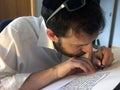 Sofer writes a sefer Torah