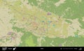 Sofia, Bulgaria. Topographic Humanitarian Royalty Free Stock Photo