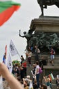 Sofia ,Bulgaria -14/05/2020 .Anti-government protests