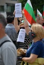 Sofia ,Bulgaria -14/05/2020 .Anti-government protests