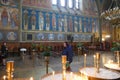 Frescoes on the interior walls of St. Kyriaki church Royalty Free Stock Photo