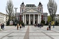 SOFIA, BULGARIA - April 15, 2023: One of the important landmarks of Sofia - the Ivan Vazov National Theatre Royalty Free Stock Photo