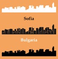 Sofia, Bulgaria city silhouette