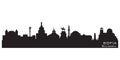 Sofia Bulgaria city skyline vector silhouette Royalty Free Stock Photo