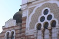 Exterior details of the synagogue. Sofia Synagogue, Sofia, Bulgaria Royalty Free Stock Photo