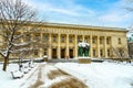 SOFIA,BULGARIA-FEBRUARY 28,2018: The building of the Cyril and Methodius National Library