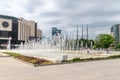 Fountain in front of National Palace of Culture NDK Royalty Free Stock Photo