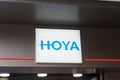 Logo of Hoya Corporation. Japanese company manufacturing optical products Royalty Free Stock Photo