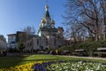 Amazing view of Golden Domes Russian church in Sofia, Bulgaria