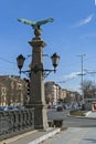 Eagle Bridge over Perlovska river in city of Sofia, Bulgaria Royalty Free Stock Photo