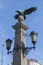 Eagle Bridge over Perlovska river in city of Sofia, Bulgaria Royalty Free Stock Photo