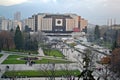 Sofia / Bulgaria - November 2017: Balcony view of the National palace of culture NDK, the largest, multifunctional conference Royalty Free Stock Photo