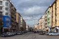 Panorama of General Mihail Skobelev Boulevard in Sofia, Bulgaria