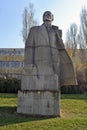 Sofia / Bulgaria - November 2017: Statue of Vladimir Lenin in the museum of socialist art