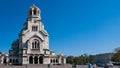 SOFIA, BULGARIA - OCTOBER 5, 2018: Amazing view of Cathedral Saint Alexander Nevski in Sofia Royalty Free Stock Photo