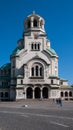 SOFIA, BULGARIA - OCTOBER 5, 2018: Amazing view of Cathedral Saint Alexander Nevski in Sofia Royalty Free Stock Photo