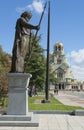Sofia, Bulgaria, Alexander Nevsky cathedrral and monument to tzar Samuel