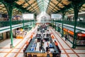 Sofia`s Central Market Hall in Sofia, Bulgaria