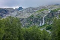 Sofia waterfalls, Lower Arkhyz, Karachay Cherkess Republic. Royalty Free Stock Photo
