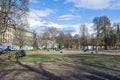 Sofienberg Park is a large park in the GrÃÂ¼nerlÃÂ¸kka district of Royalty Free Stock Photo