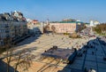 Sofievskaya Sofia square located in central Kiev. Space is so called because of St. Sophia Cathedral was built here in 1037. Royalty Free Stock Photo