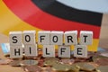 Soforthilfe german word for emergency relief