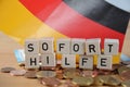 Soforthilfe german word for emergency relief