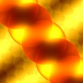 Soft Abstract Background For Design Artworks - Glowing Light Effect - Bright Orange And Yellow Transparent Glass Spheres - Surreal Royalty Free Stock Photo