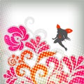 Soft abstract background with fairy