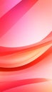 Soft Abstract Background with Flowing Ribbons of Pink and Orange Gradient Light Royalty Free Stock Photo