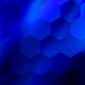 Soft Abstract Hexagonal Background. Blue Geometric Design. Modern Illustration. Modern Blank Minimal Backdrop for Web Website. Royalty Free Stock Photo