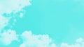 Soft aquamarine turquoise abstract sky panorama background