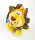 Soft babies toy lion on the white background Royalty Free Stock Photo