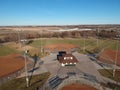 View of Softball from above Royalty Free Stock Photo