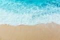 Soft beautiful ocean wave on sandy beach. Background. Royalty Free Stock Photo