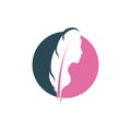 Soft Beauty Logo Template Design Vector. Royalty Free Stock Photo