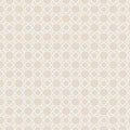Soft Beige Ramadan Islamic Interlaced Geometric Seamless Pattern Royalty Free Stock Photo