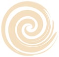 Soft beige and white abstract spiral swirl pattern illustration for modern design Royalty Free Stock Photo