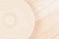 Soft beige white wooden background with abstract circles.