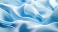 Soft blue fabric background creating flowing waves pattern Royalty Free Stock Photo
