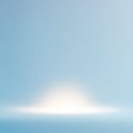 Soft Blue Gradient Studio Background with Subtle Horizon Light Effect abstract Royalty Free Stock Photo