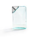 Soft blue perfume bottle isolated Royalty Free Stock Photo