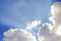 Soft blue sky cloud nature background Royalty Free Stock Photo