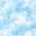 Soft blue sky watercolor texture with cloud-like patterns Royalty Free Stock Photo