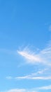 Soft Blue Sky with Wispy White Clouds Royalty Free Stock Photo
