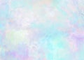 Soft blue violet cloudy watercolor background of abstract rainbow sunset sky