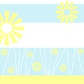 Soft blue and yellow graphic background