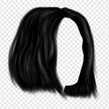 soft blunt haircut png free hand painted illustration