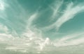 Soft & Blur Retro sky and clouds for background Royalty Free Stock Photo