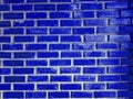 Soft blured of blue brick wall Royalty Free Stock Photo